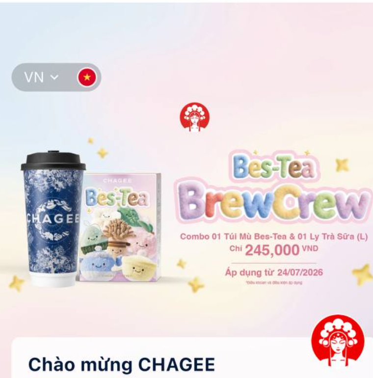 CHAGEE banner