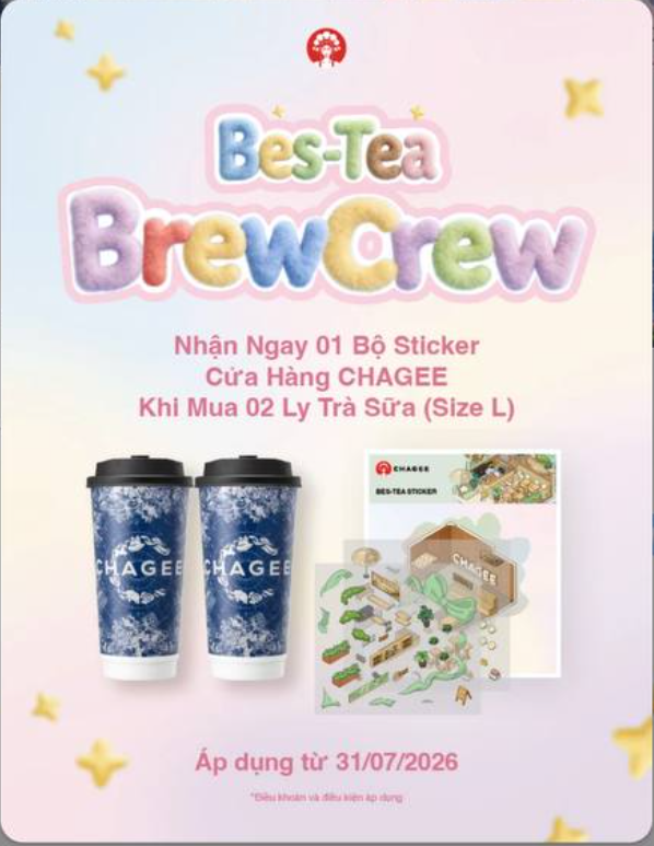 Bes-Tea BrewCrew ưu đãi
